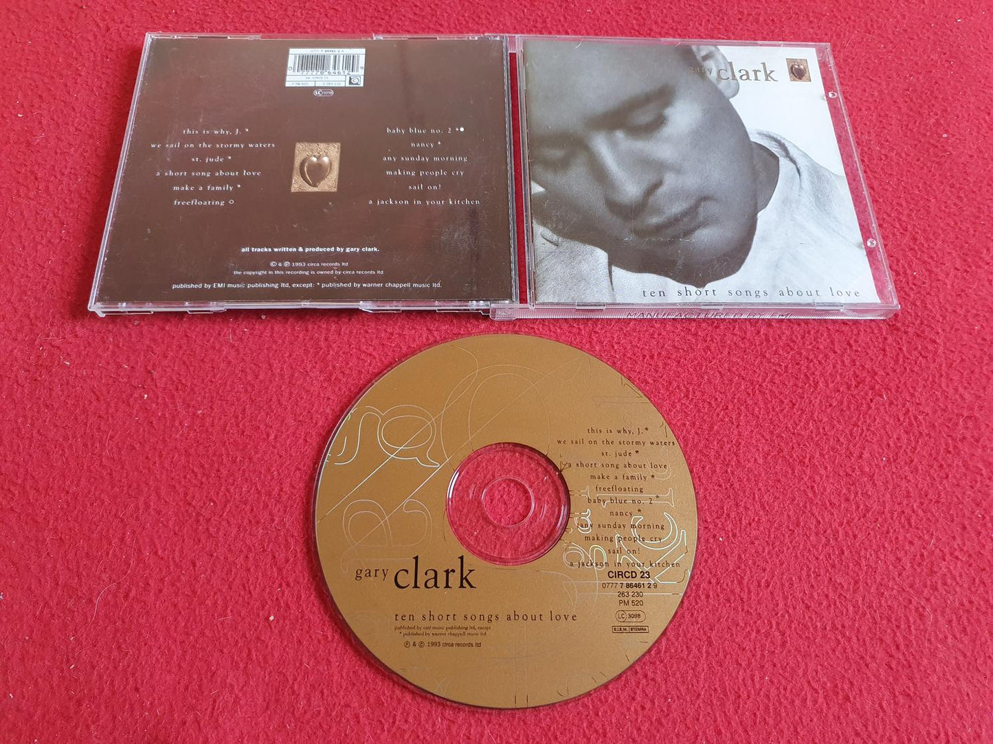 GARY CLARK TEN SHORT SONGS ABOUT LOVE till CD