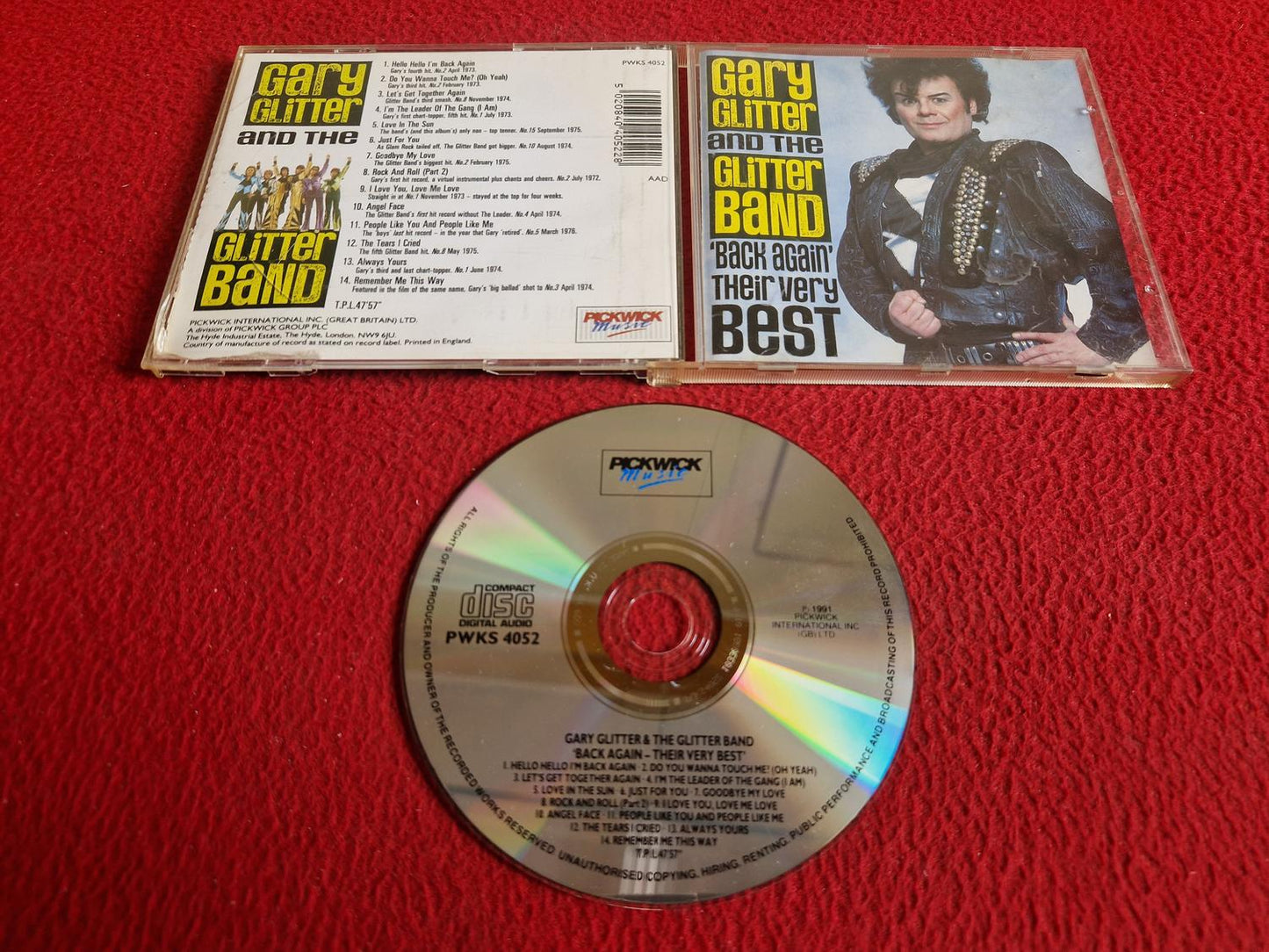 GARY GLITTER AND THE GLITTER BAND BACK AGAIN THEIR VERY BEST CD