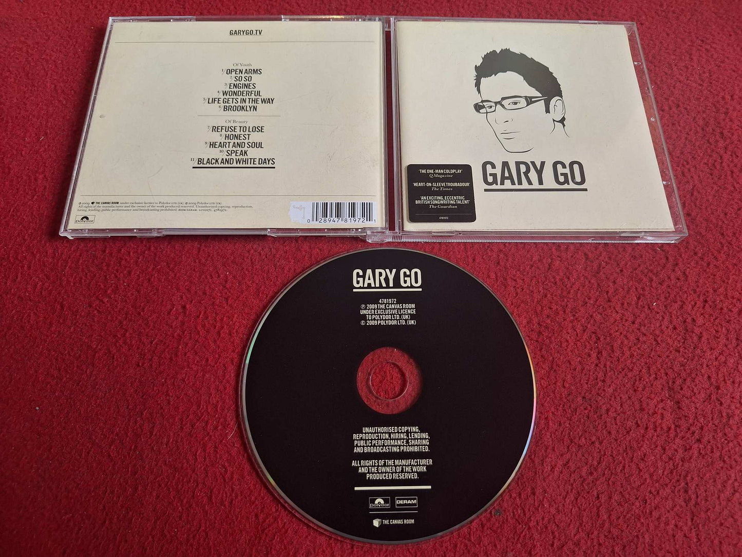 GARY GO - GARY GO CD