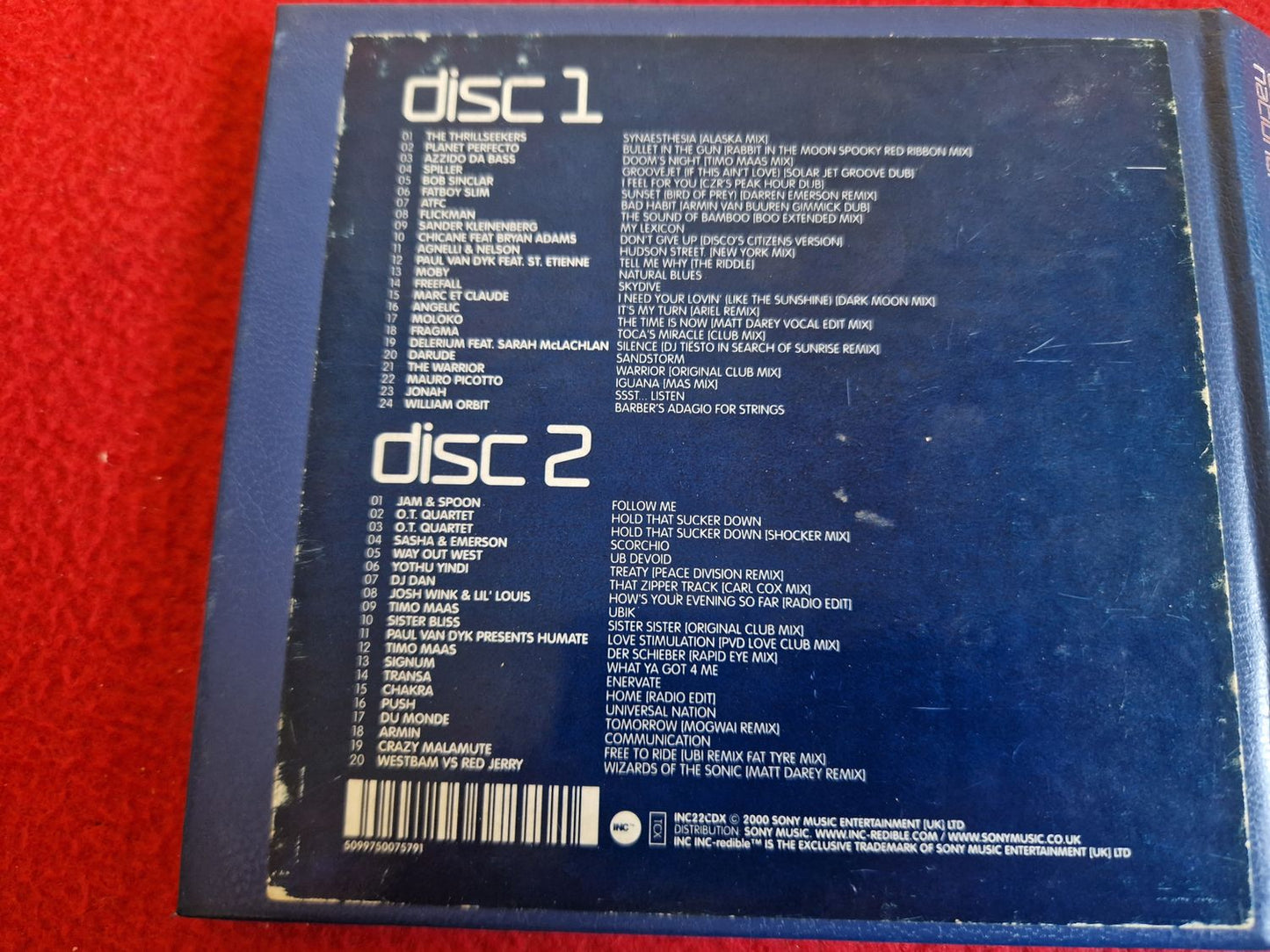 GATECRASHER NATIONAL ANTHEMS LIMITED - 44 DANCE HITS CD BOX