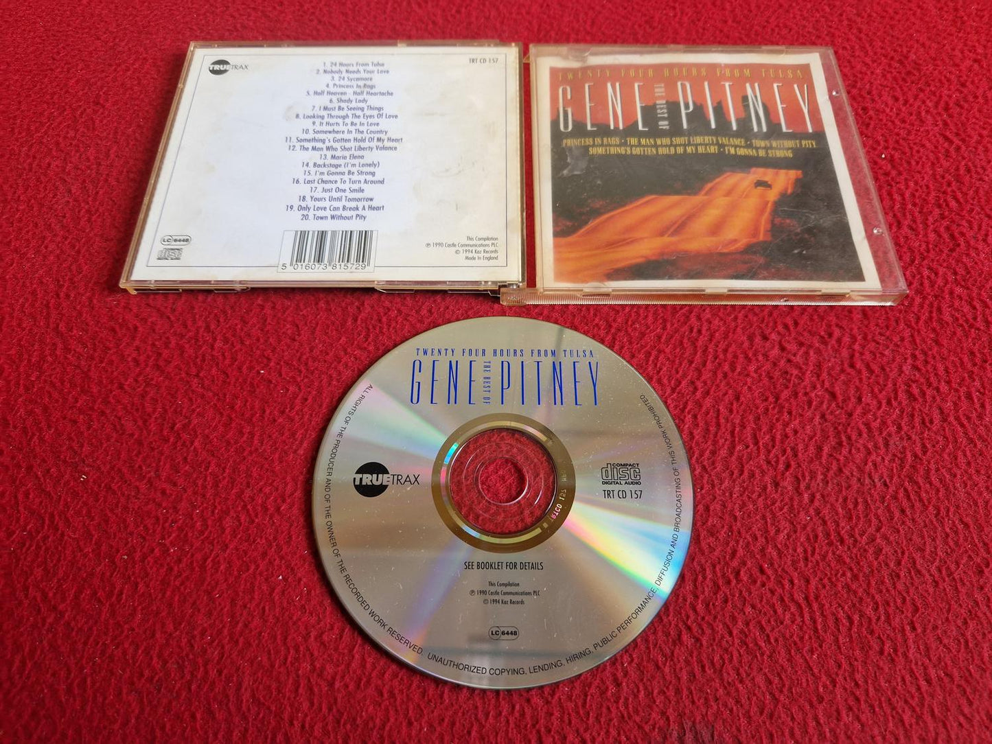 GENE PITNEY TWENTY FOUR HOURS FROM TULSA THE BEST OF CD