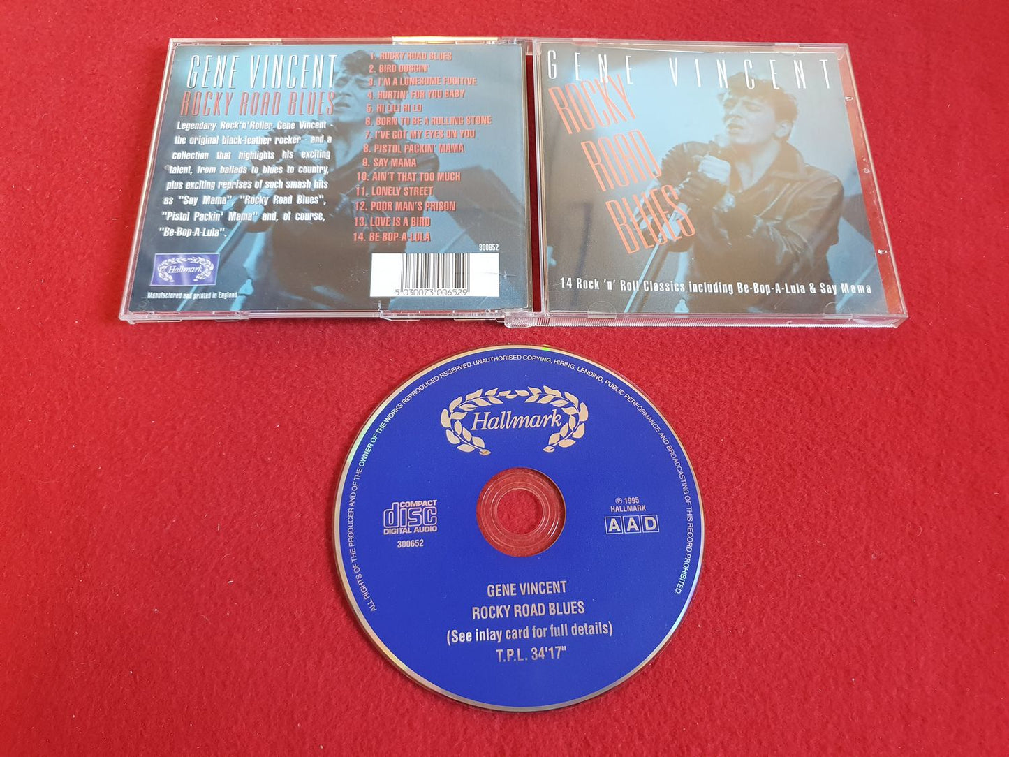 GENE VINCENT ROCKY ROAD BLUES till CD