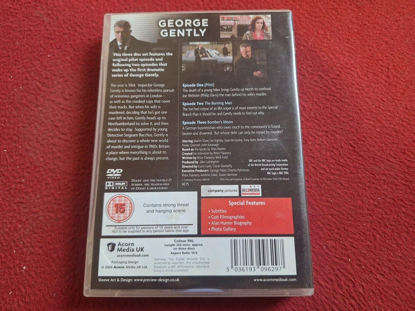 GEORGE GENTLY EPISODE 1 - 3 BOX DVD