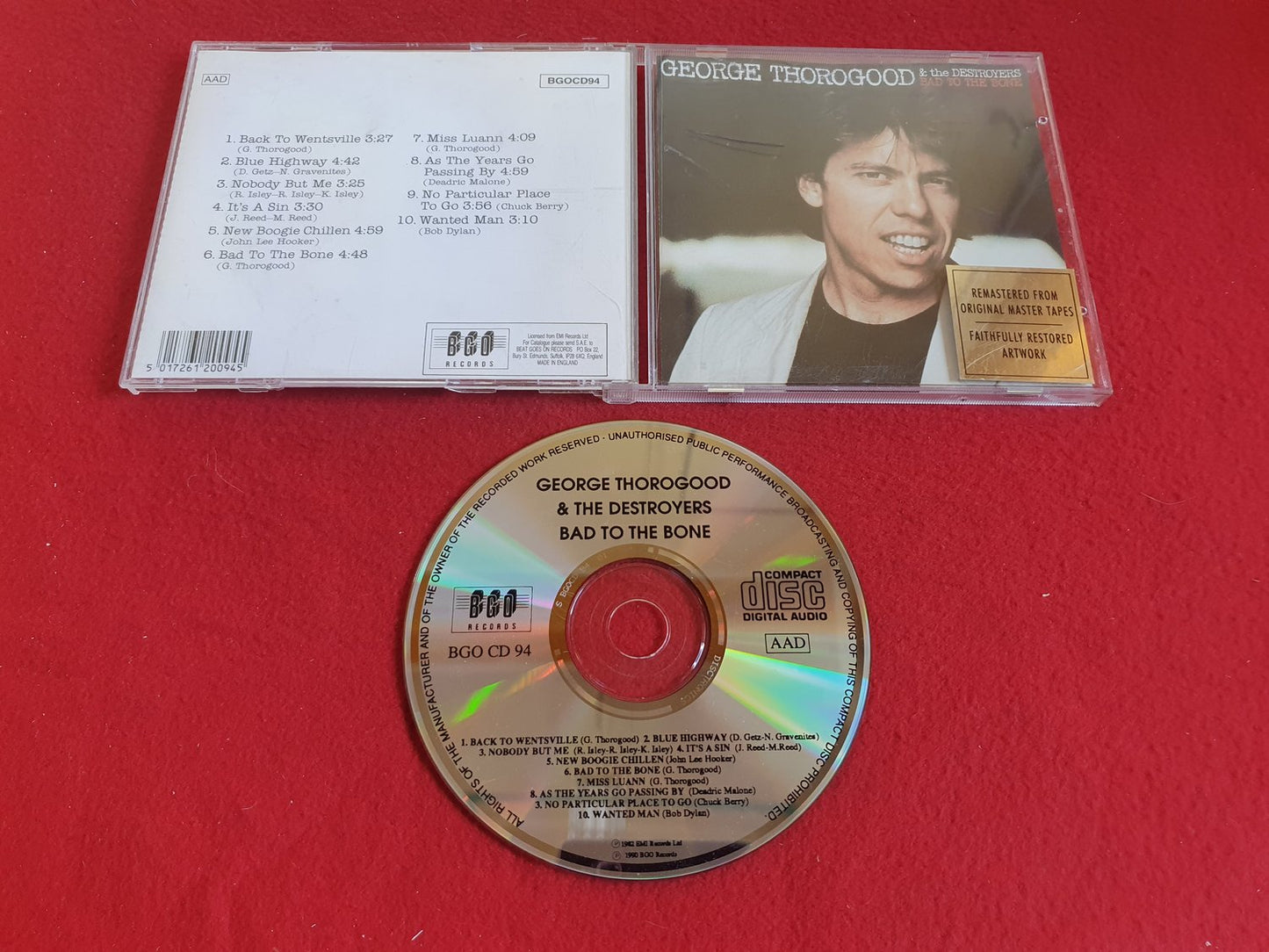GEORGE THOROGOOD & THE DESTROYERS BAD TO THE BONE till CD