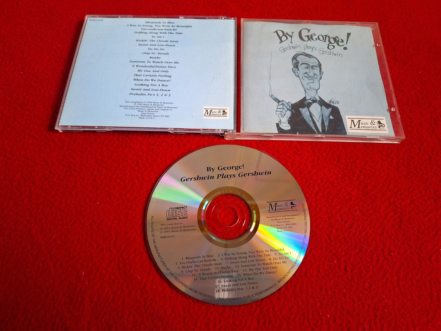 GERSHWIN BY GEORGE - GERSHWIN PLAYS GERSHWIN CD
