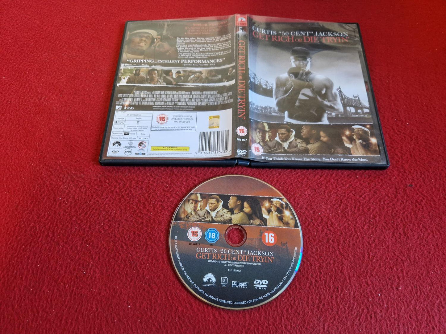 GET RICH OR DIE TRYIN' DVD