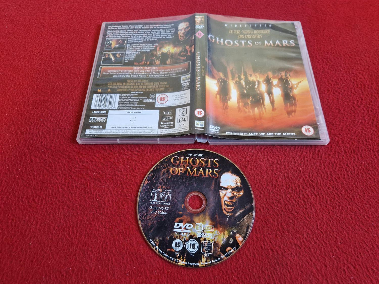 GHOSTS OF MARS DVD