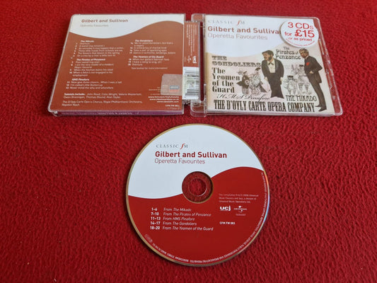 GILBERT & SULLIVAN – CLASSIC FM OPERETTA FAVOURITES CD