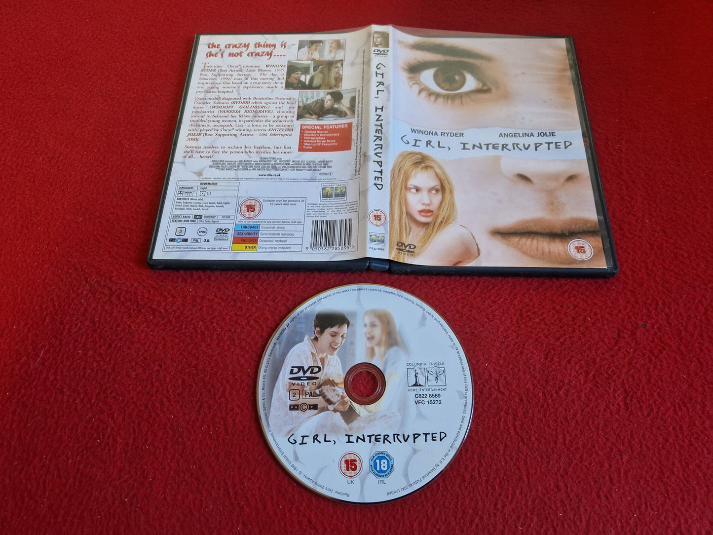 GIRL, INTERRUPTED DVD