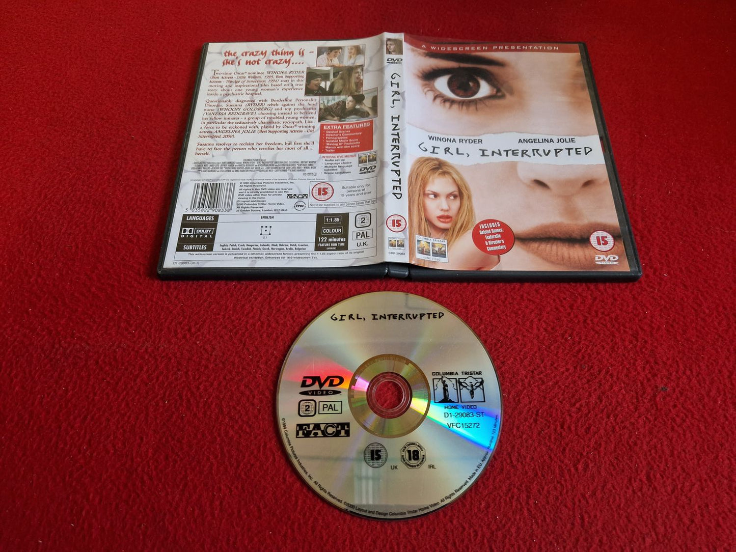 GIRL INTERRUPTED DVD