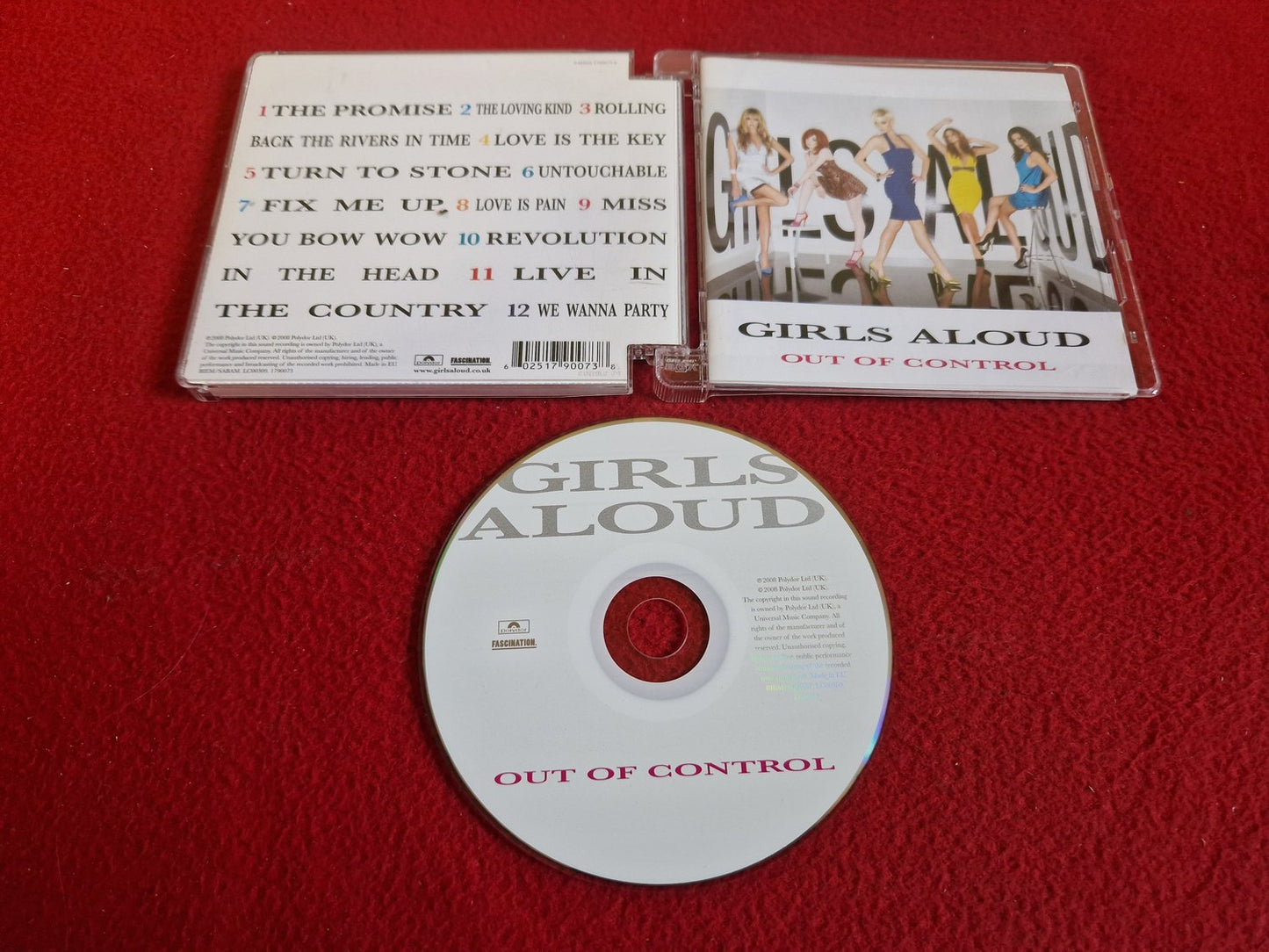 GIRLS ALOUD OUT OF CONTROL CD