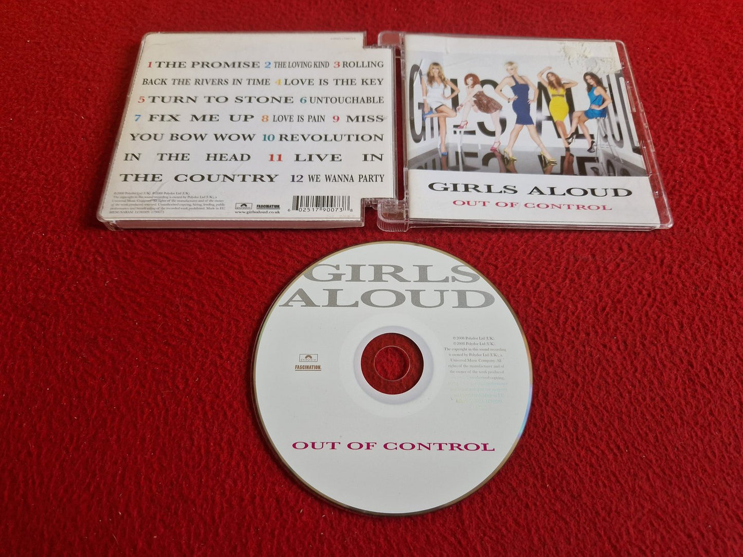 GIRLS ALOUD OUT OF CONTROL CD