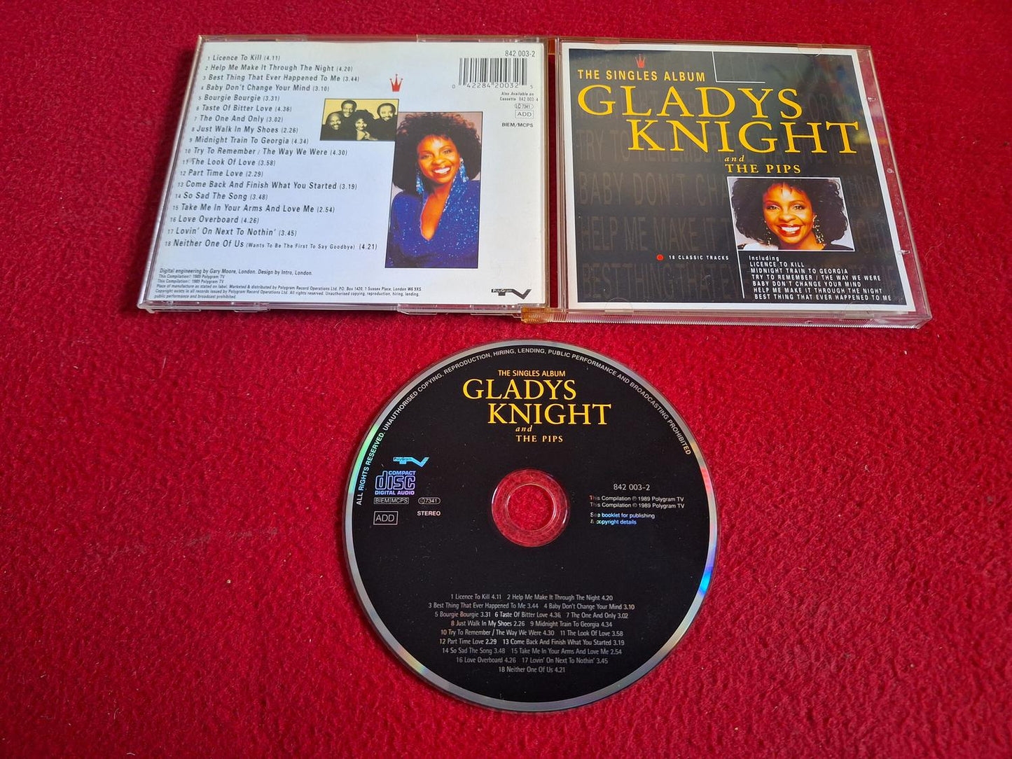 GLADYS KNIGHT AND THE PIPS THE SINGLES ALBUM CD