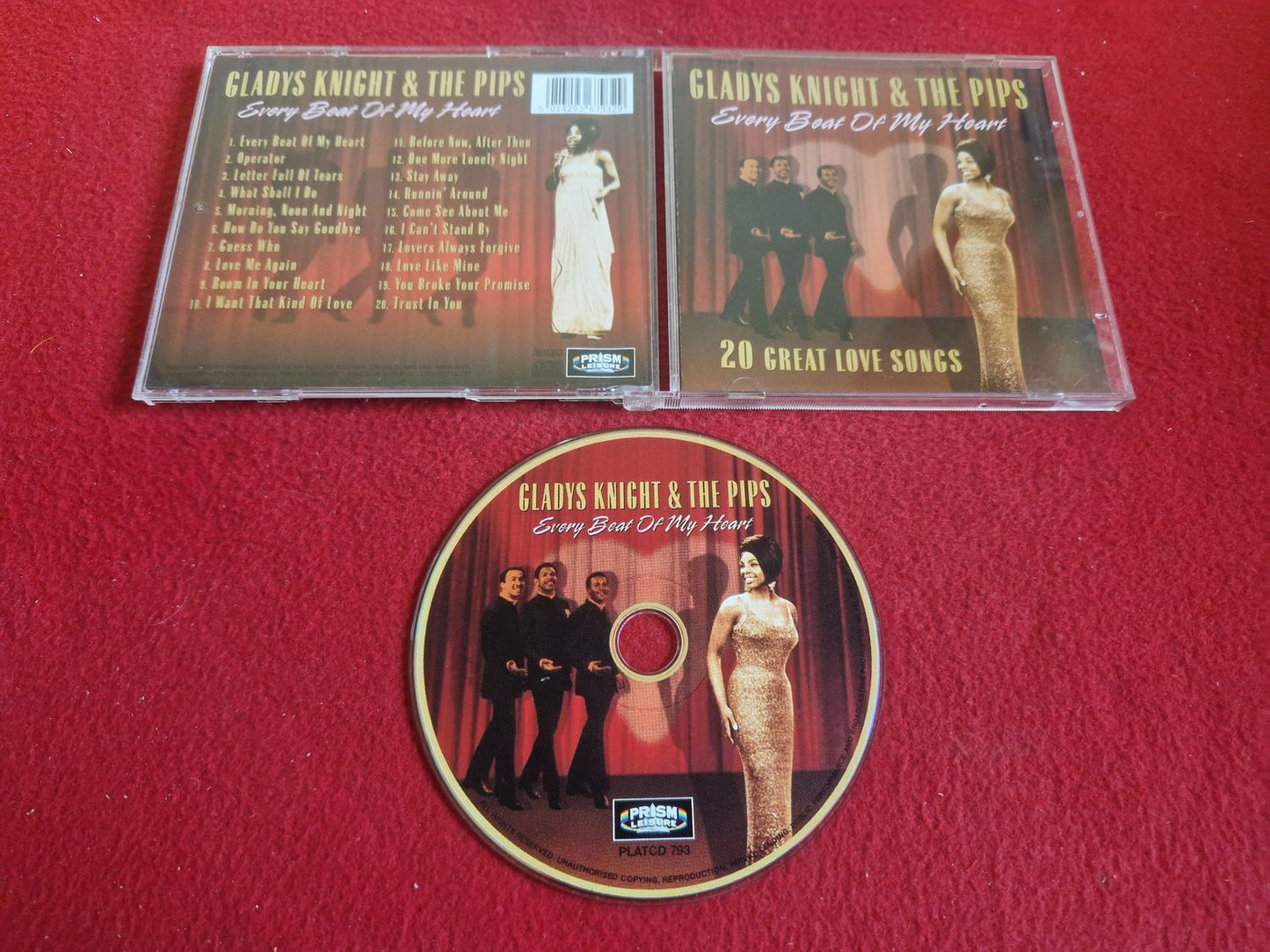 GLADYS KNIGHT & THE PIPS EVERY BEAT OF MY HEART till CD