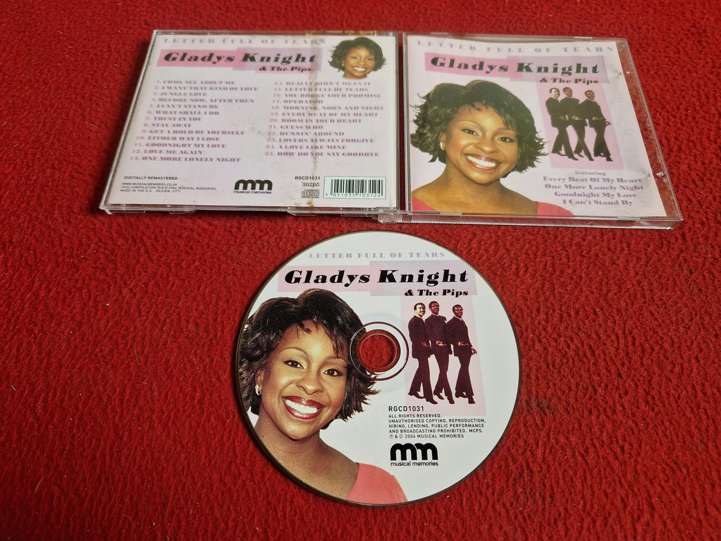 GLADYS KNIGHT & THE PIPS LETTER FULL OF TEARS CD