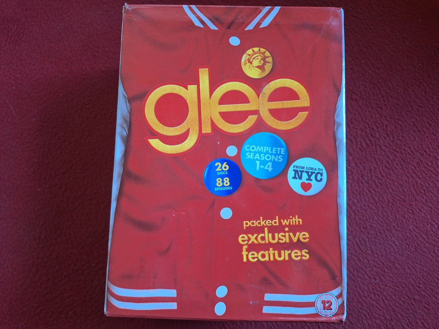GLEE SEASON 1 - 4 [ ENGELSK TEXT ] BOX DVD