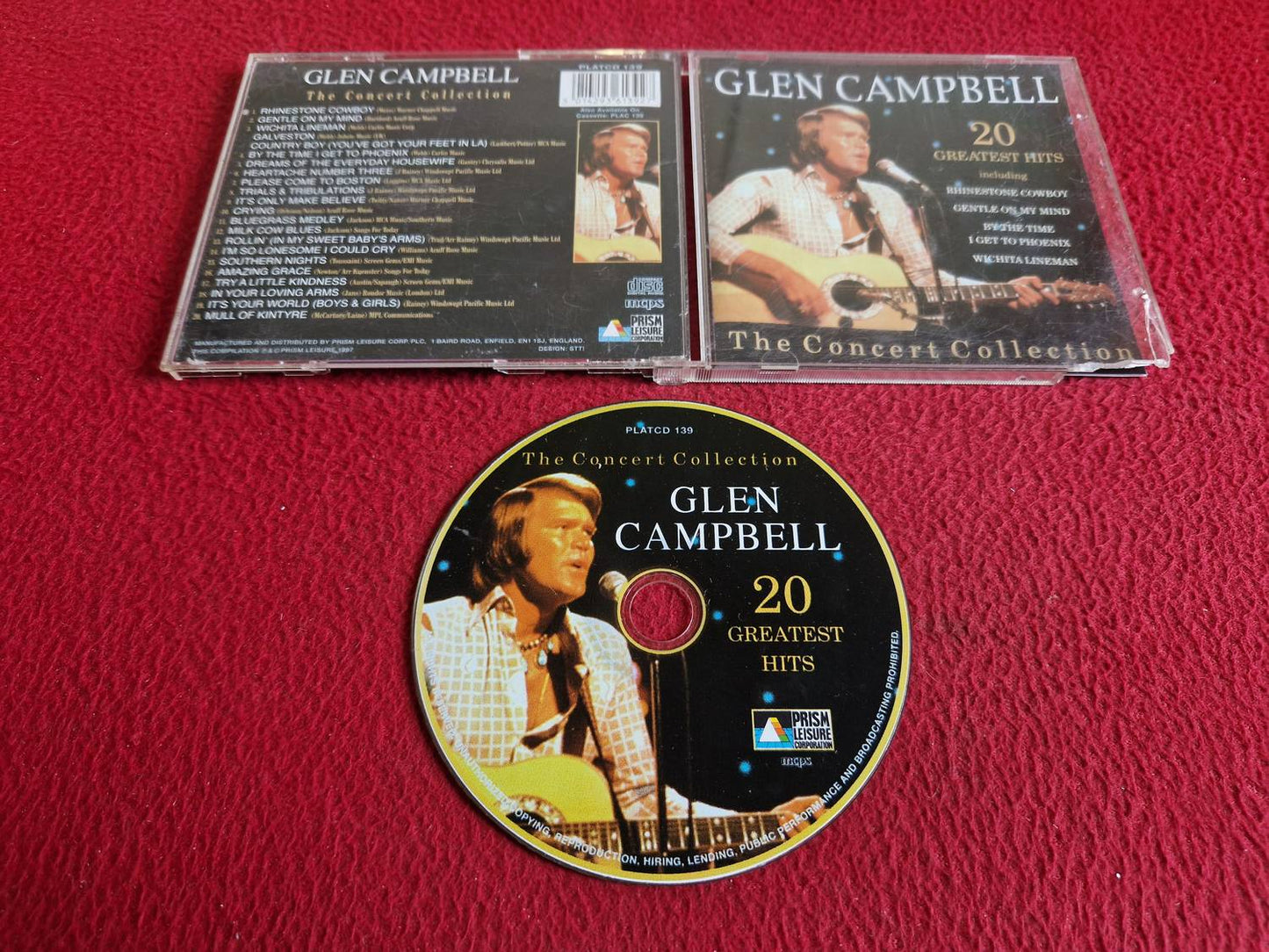 GLEN CAMPBELL 20 GREATEST HITS CD