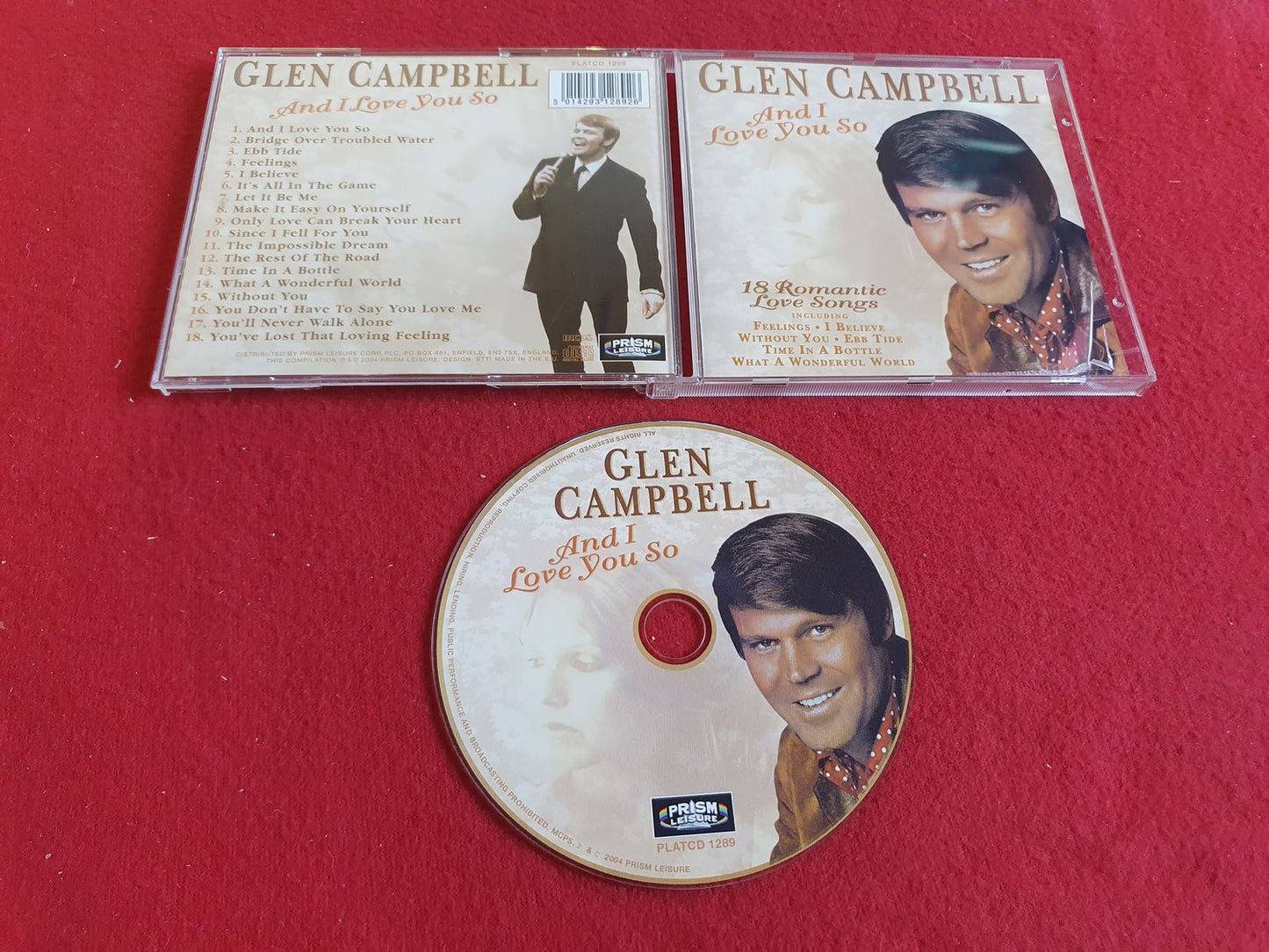 GLEN CAMPBELL AND I LOVE YOU SO till CD