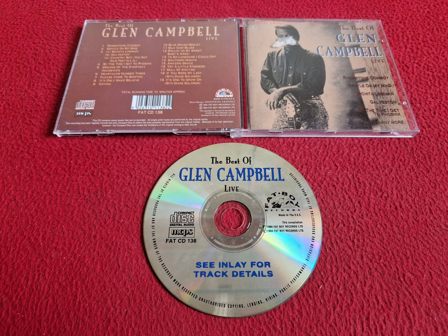 GLEN CAMPBELL LIVE THE BEST OF CD