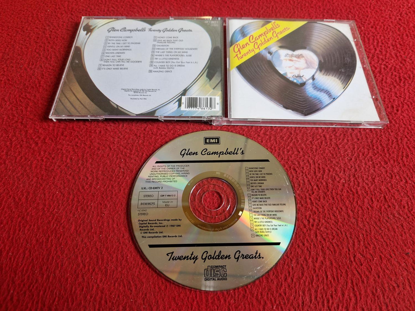 GLEN CAMPBELL TWENTY GOLDEN GREATS CD