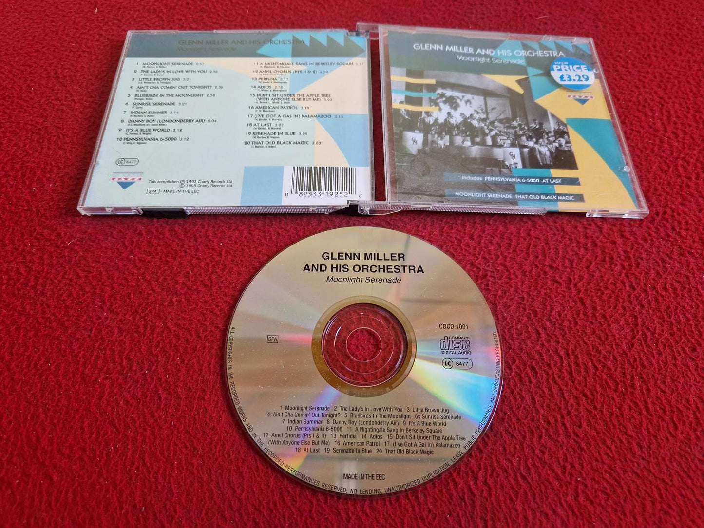 GLENN MILLER AND HIS ORCHESTRA MOONLIGHT SERENADE CD