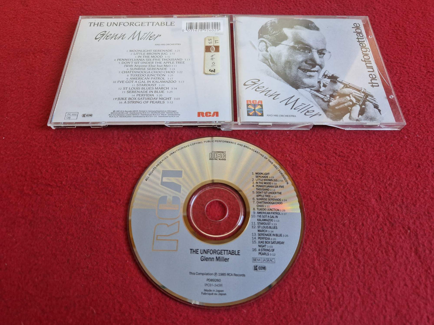 GLENN MILLER THE UNFORGETTABLE CD