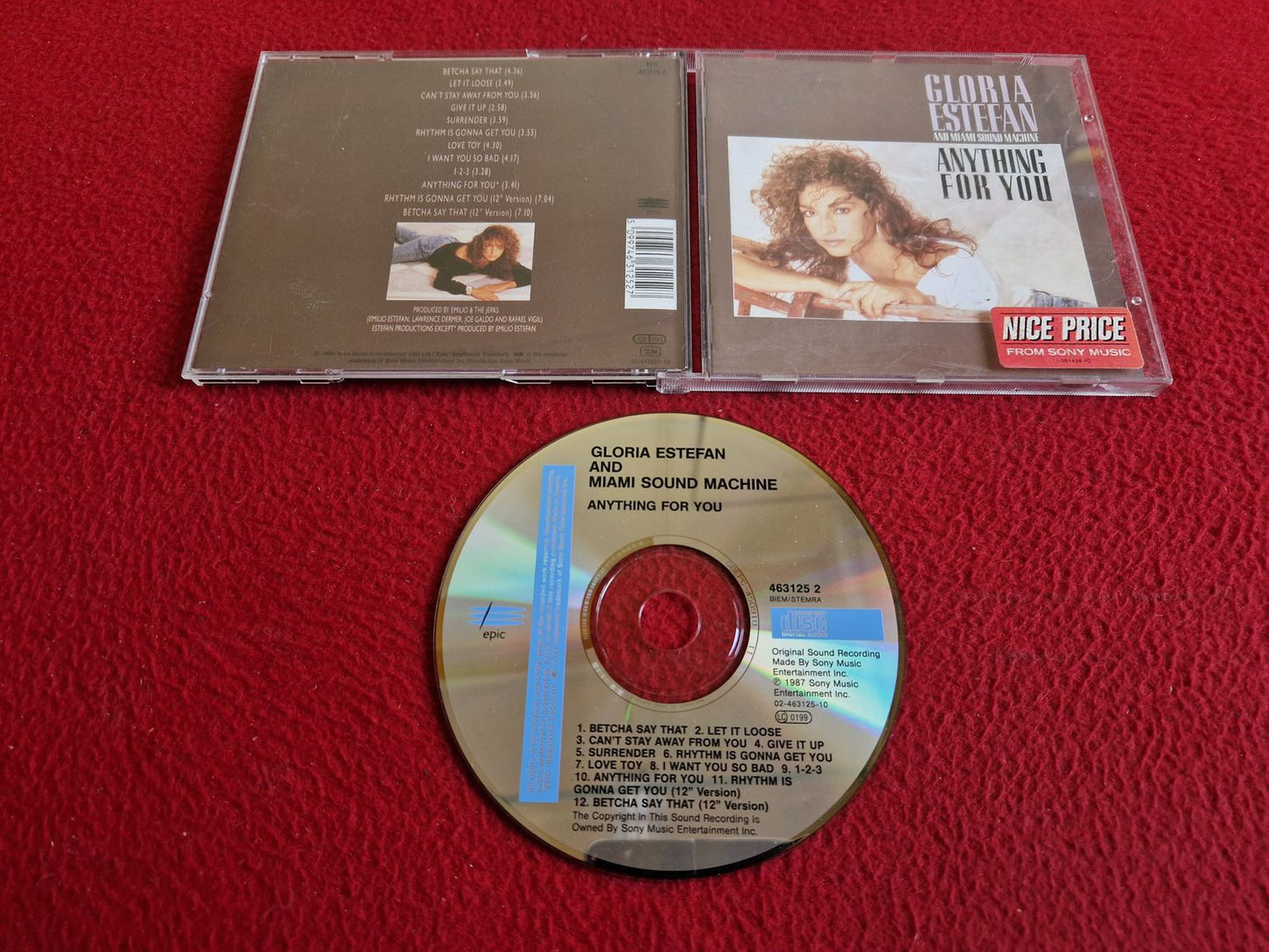 GLORIA ESTEFAN AND MIAMI SOUND MACHINE ANYTHING FOR YOU CD
