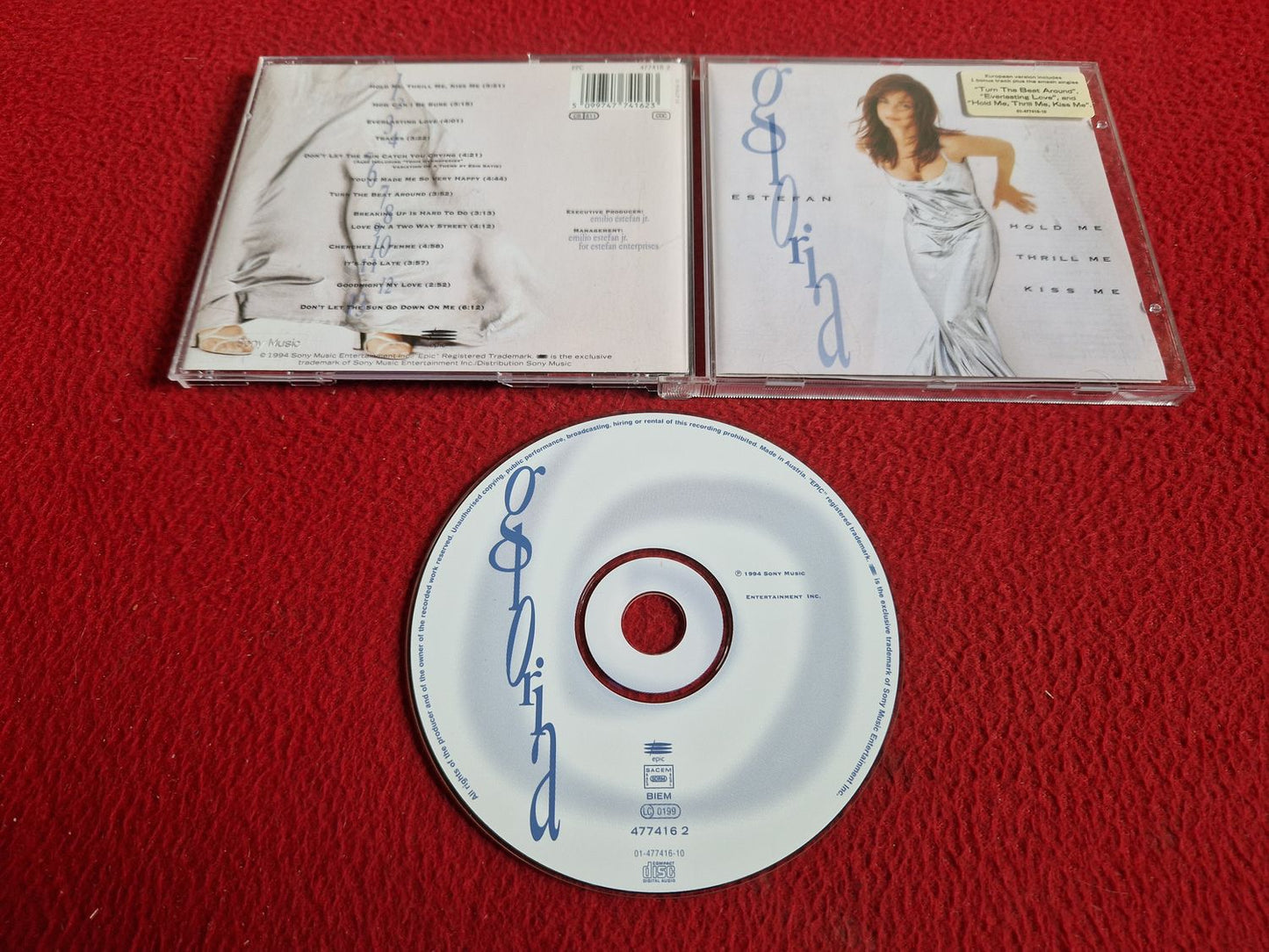 GLORIA ESTEFAN HOLD ME THRILL ME KISS ME CD