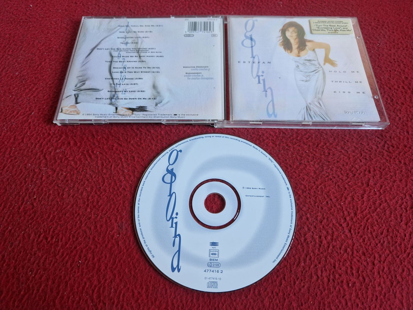 GLORIA ESTEFAN HOLD ME THRILL ME KISS ME CD