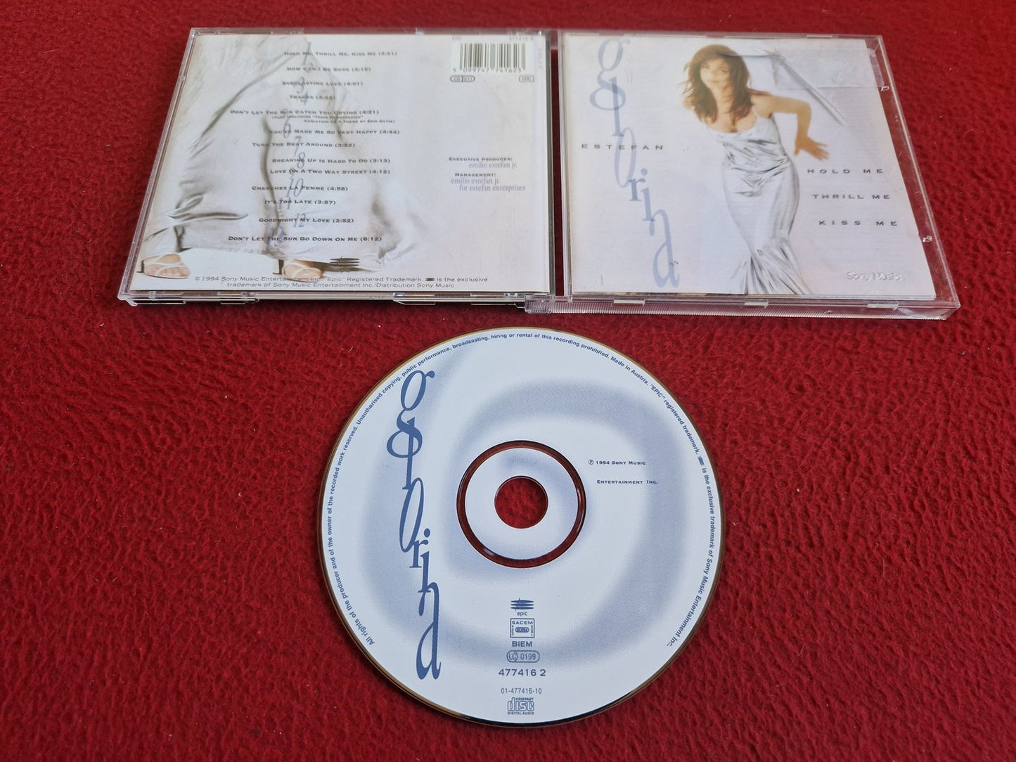 GLORIA ESTEFAN HOLD ME THRILL ME KISS ME CD