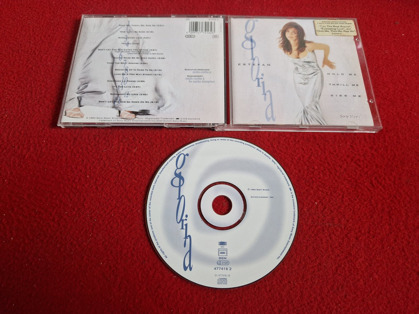 GLORIA ESTEFAN HOLD ME THRILL ME KISS ME CD