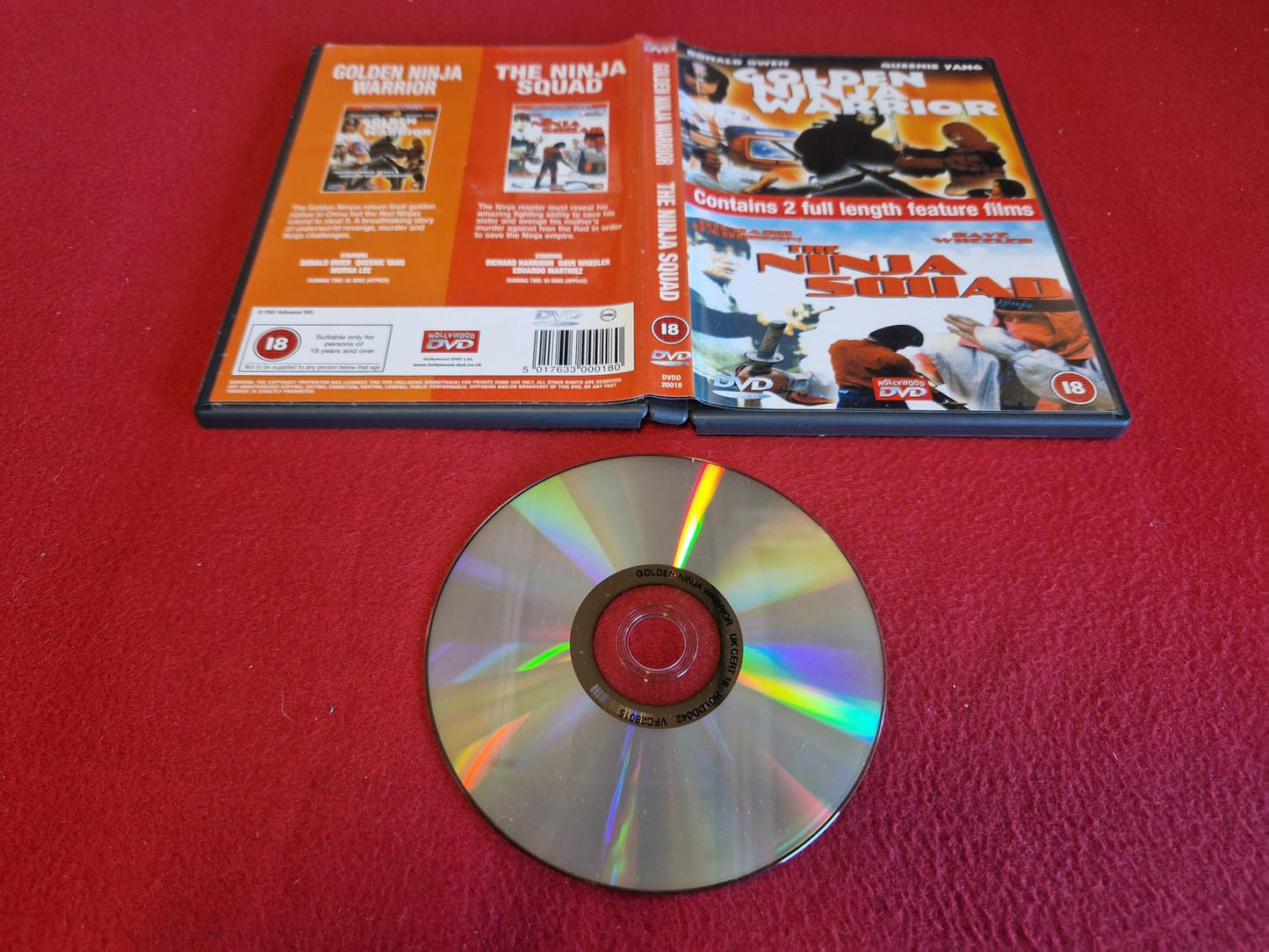 GOLDEN NINJA WARRIOR / THE NINJA SQUAD till DVD