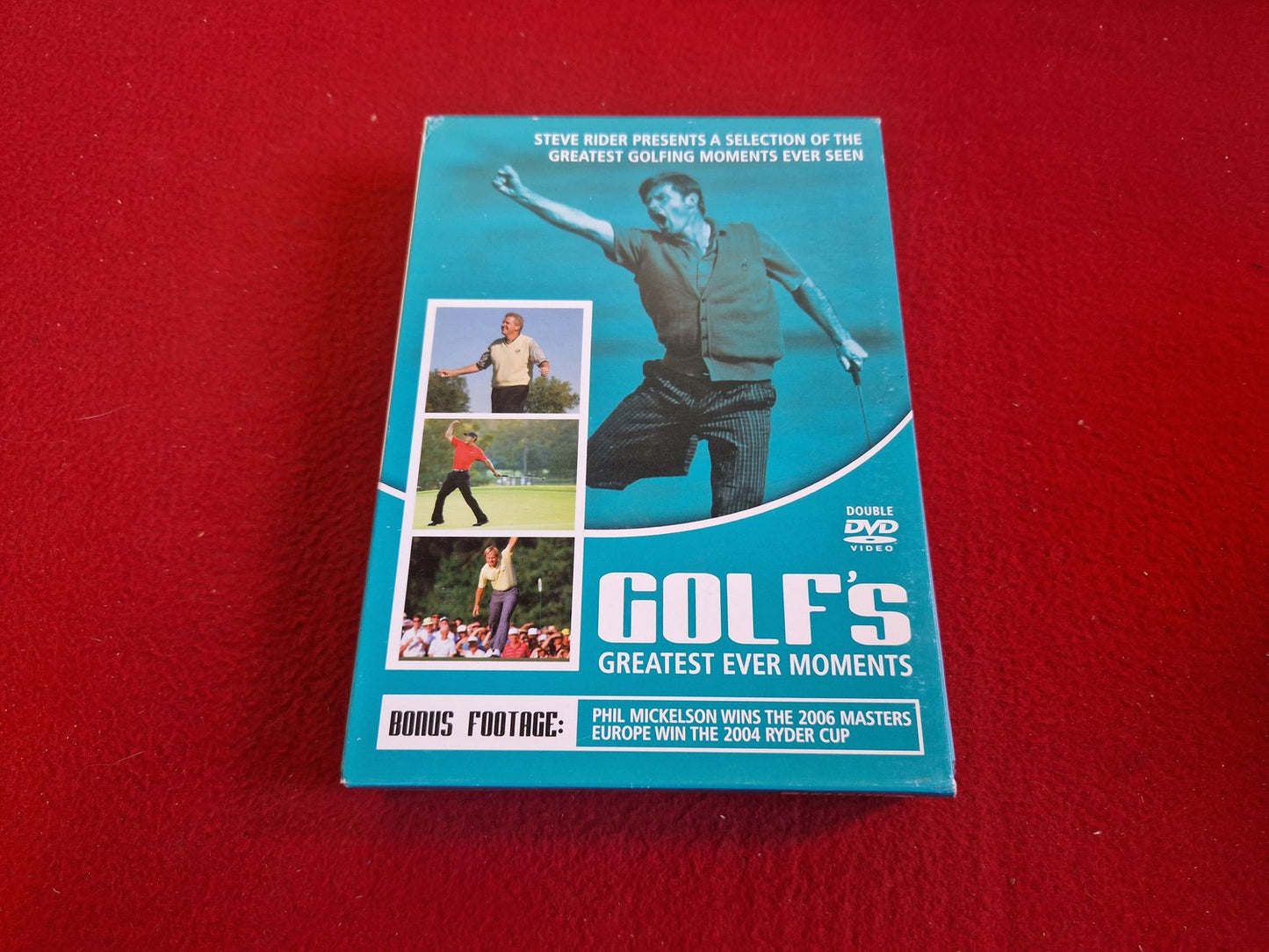 GOLF GREATEST MOMENTS - STEVER RIDER PRESENTS A SELECTION BOX till DVD