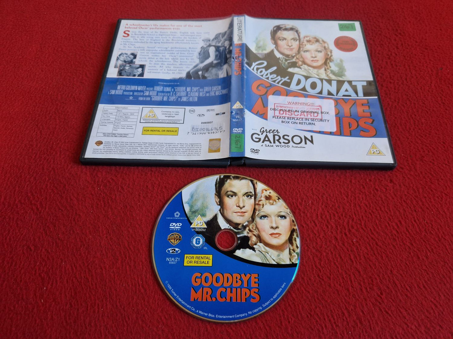 GOODBYE MR CHIPS DVD
