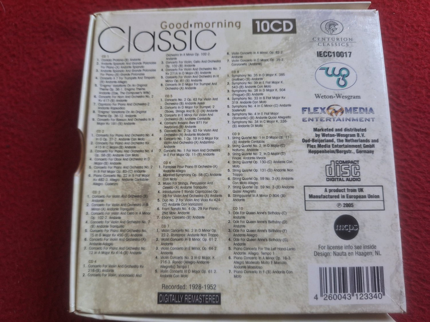 GOOD MORNING CLASSIC 10 CD BOX