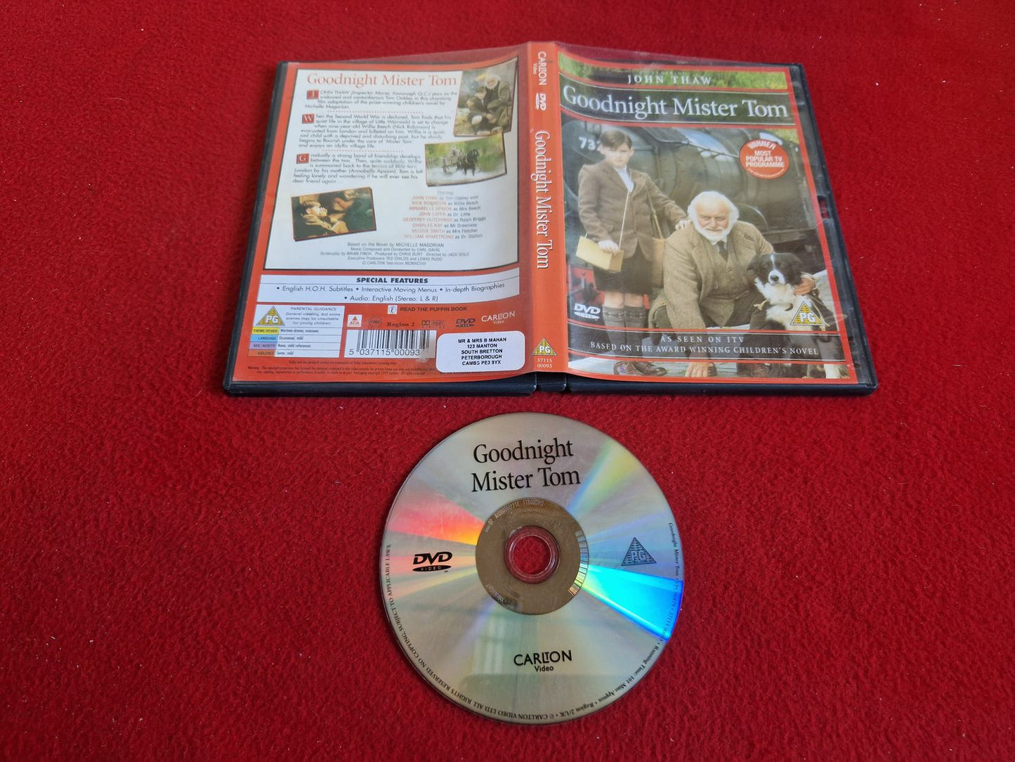 GOODNIGHT MISTER TOM till DVD