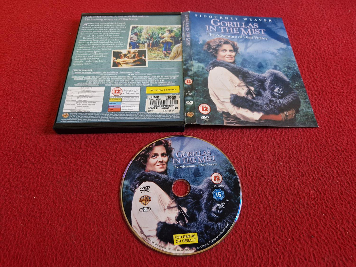GORILLAS IN THE MIST [ SNAPCASE ] DVD
