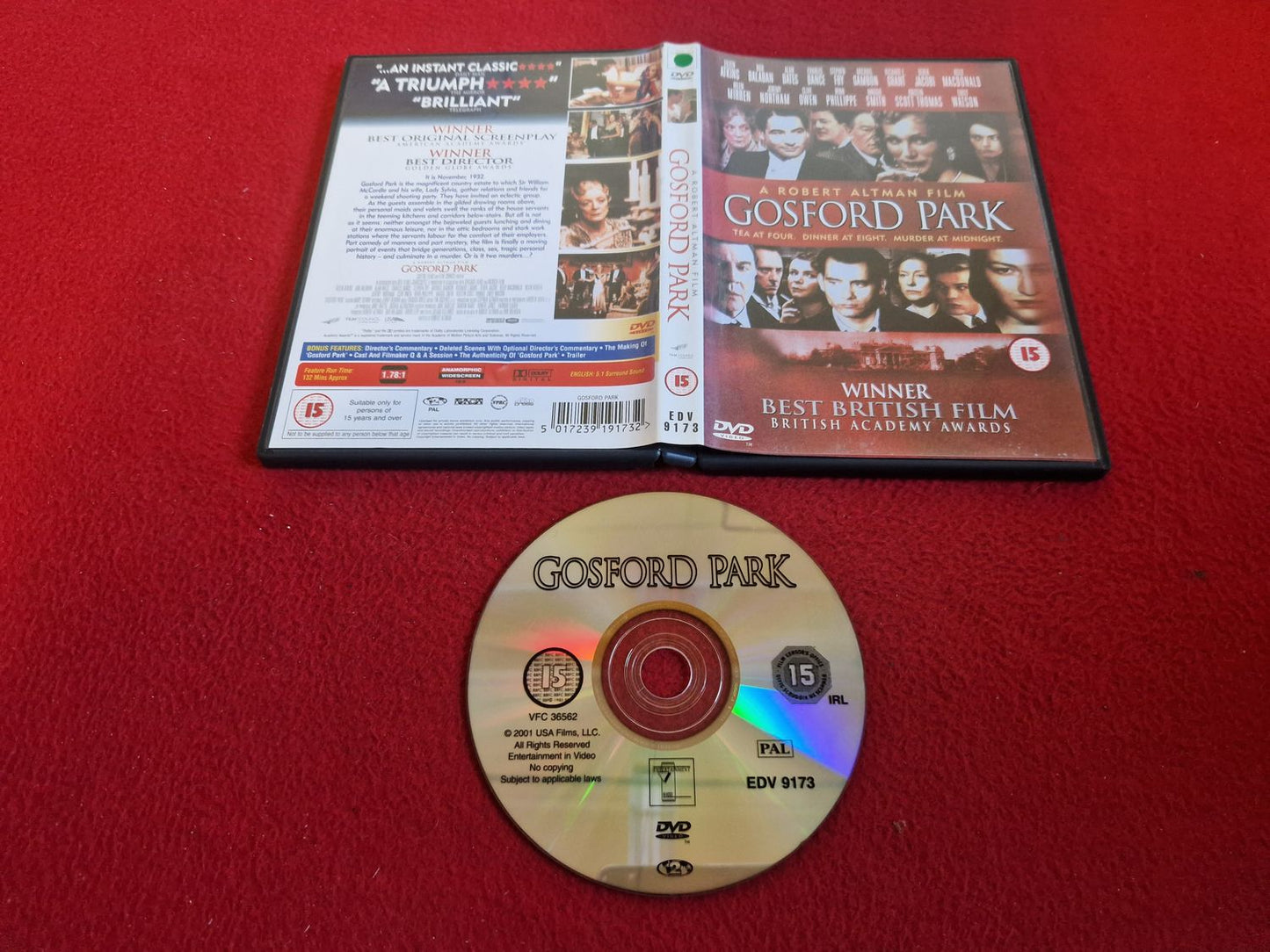 GOSFORD PARK DVD