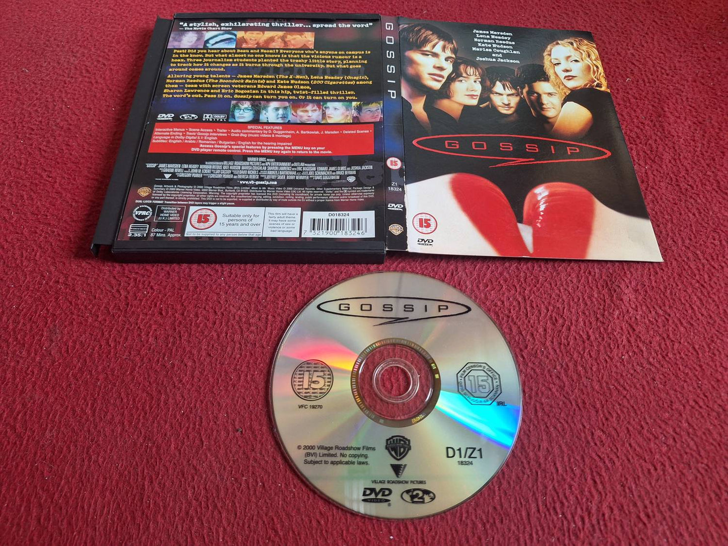 GOSSIP [ SNAPCASE ] DVD