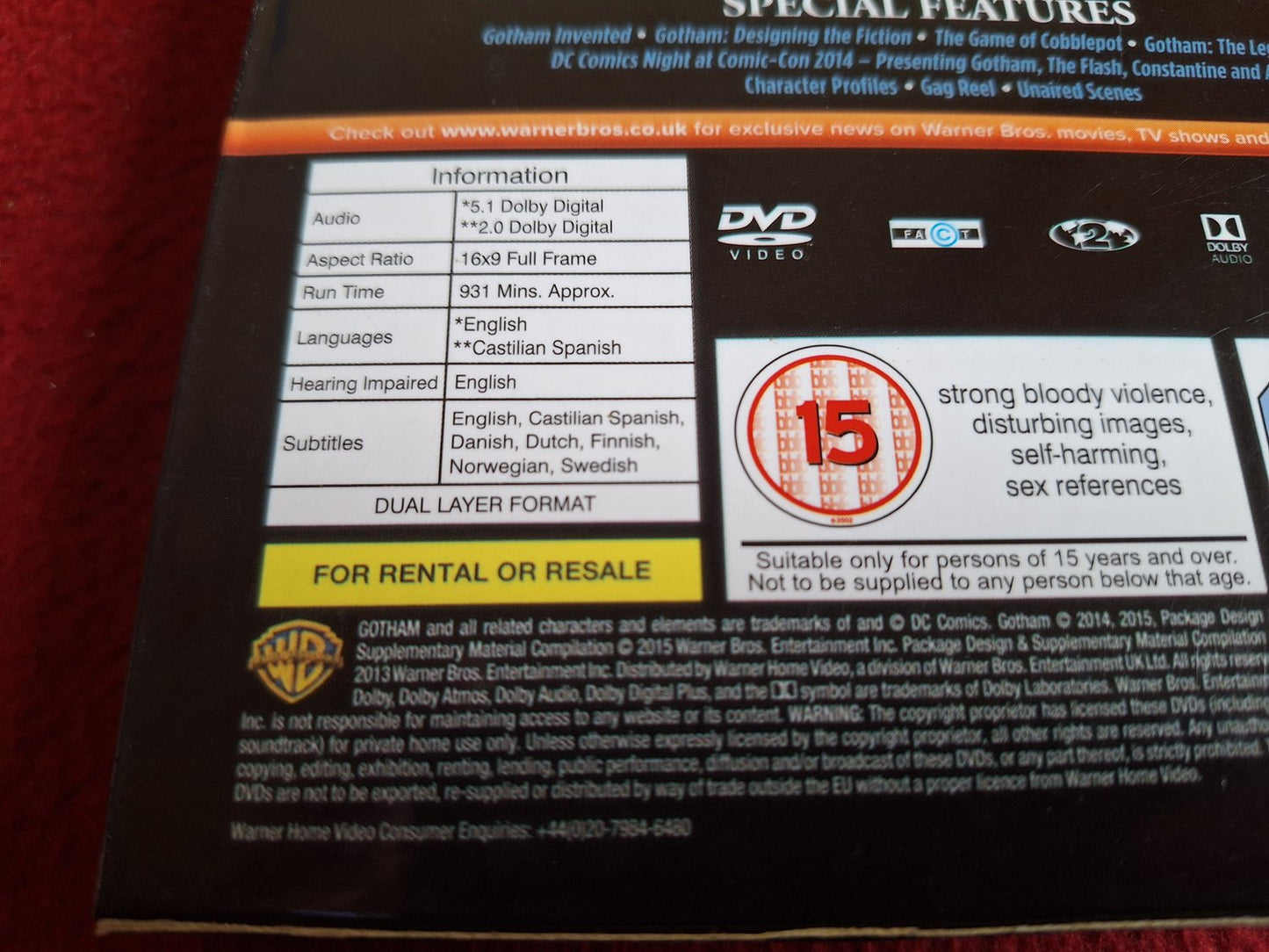GOTHAM SERIES 1 BOX DVD