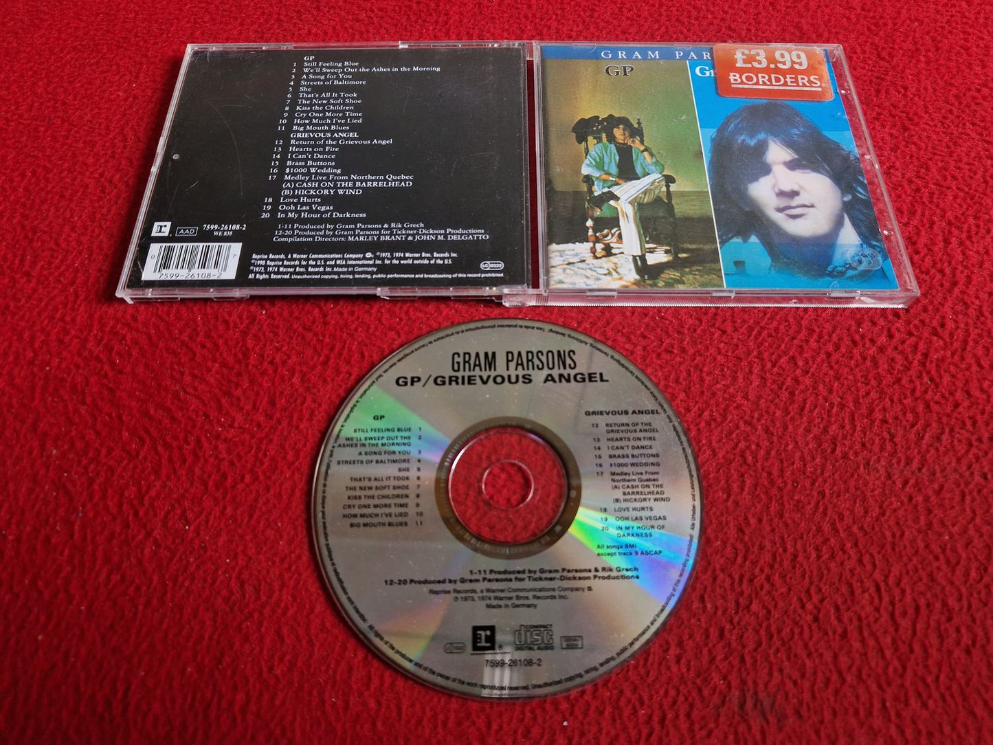 GRAM PARSONS GP / GRIEVOUS ANGEL CD