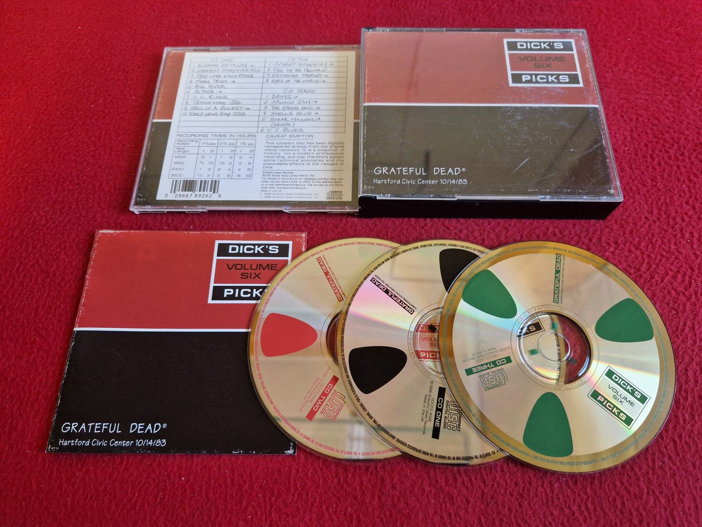 GRATEFUL DEAD HARTFORD CIVIC CENTER 10/14/83 [DICK'S PICKS VOLUME SIX] CD BOX