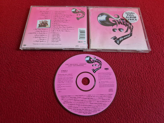 GREASE IS THE WORD THE ORIGINAL LONDON CAST RECORDING CD