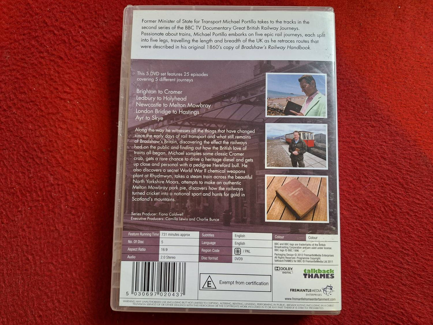 GREAT BRITISH RAILWAY JOURNEYS SERIES 2 BOX DVD