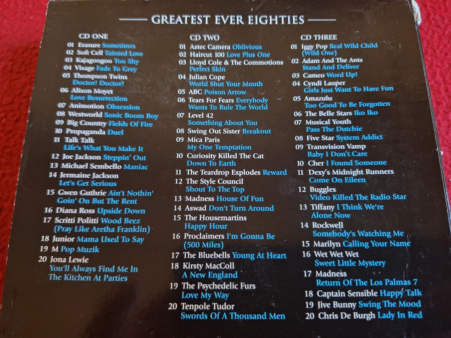 GREATEST EVER EIGHTIES THE DEFINITIVE COLLECTION CD BOX