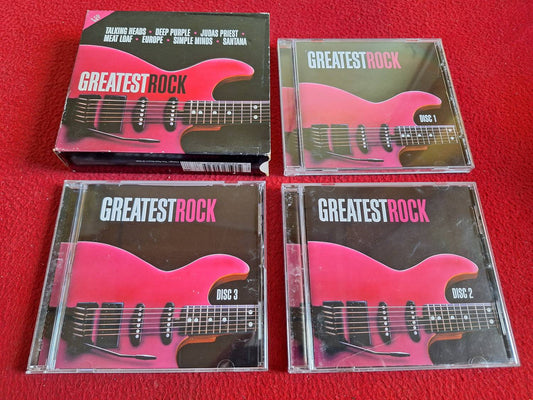 GREATEST ROCK - TALKING HEADS / DEEP PURPLE / JUDAS PRIEST mfl CD BOX