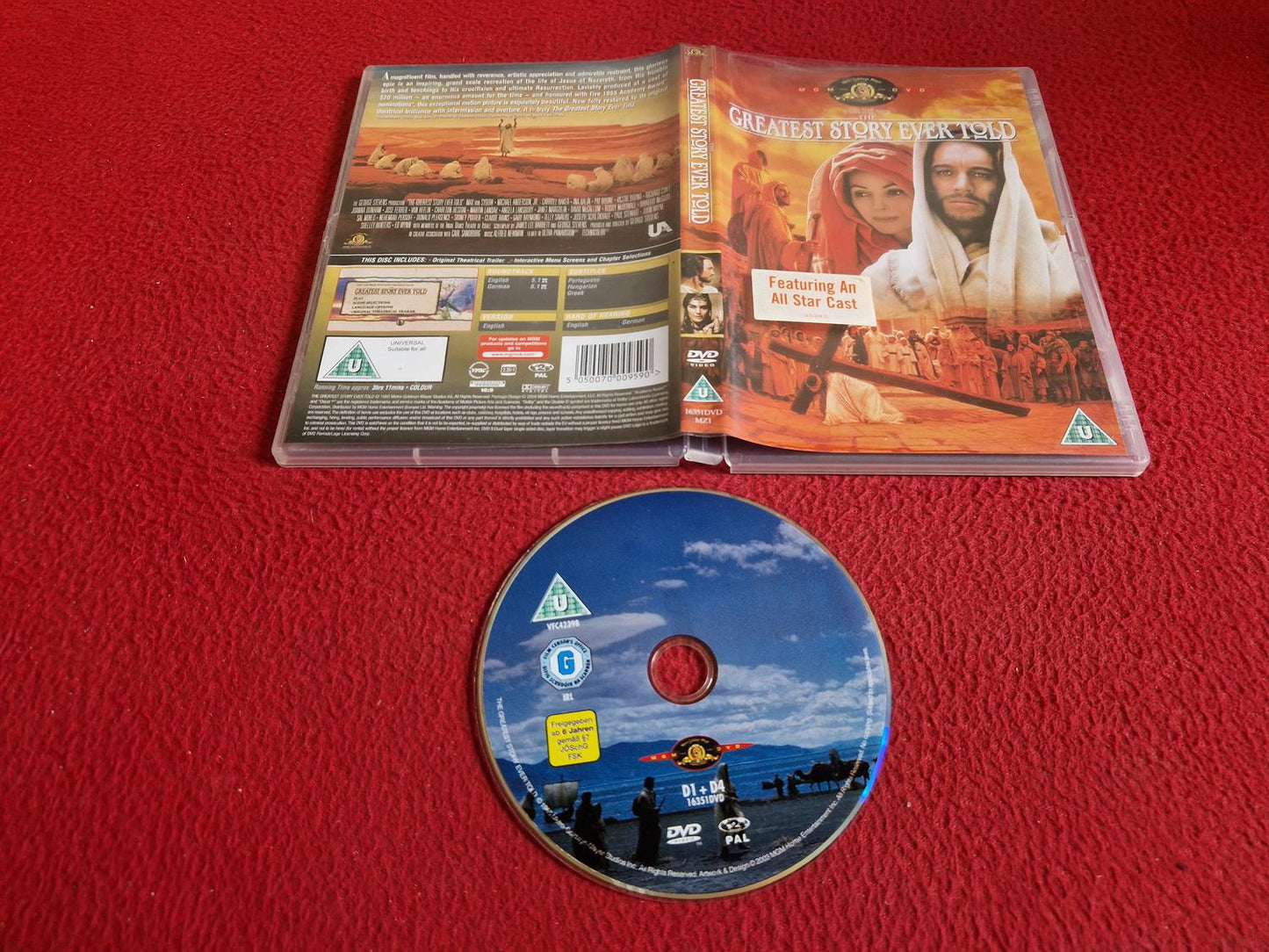 GREATEST STORY EVER TOLD DVD