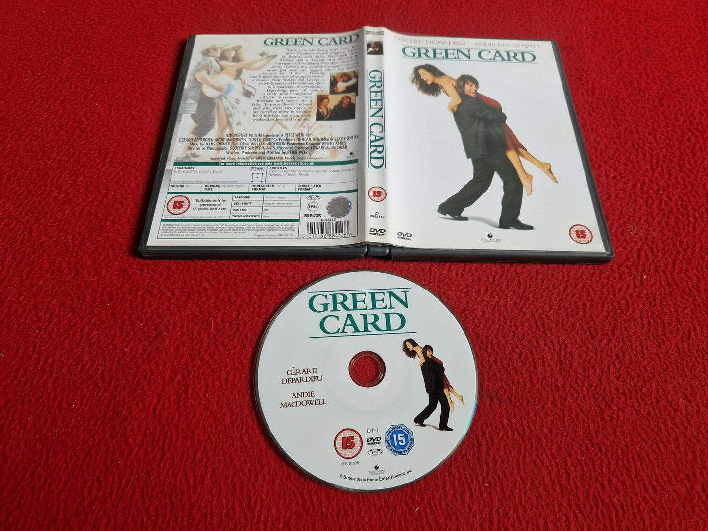 GREEN CARD [ SVENSK TEXT ] DVD