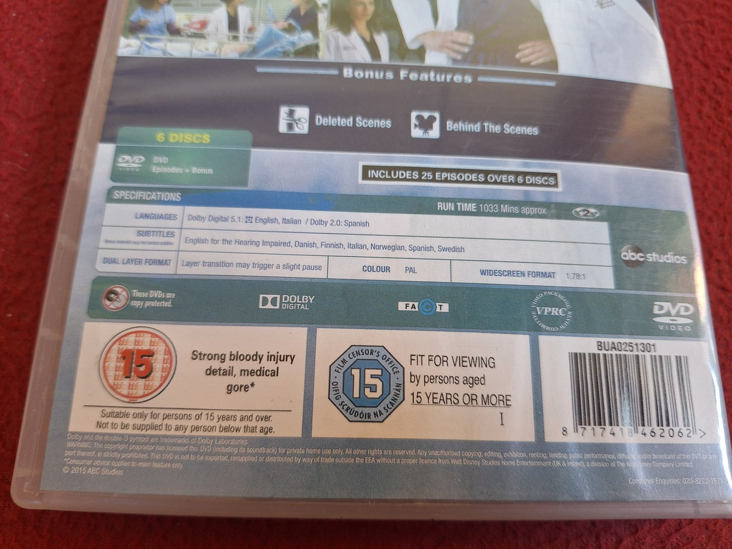 GREY'S ANATOMY SEASON 11 [ SVENSK TEXT ] BOX DVD