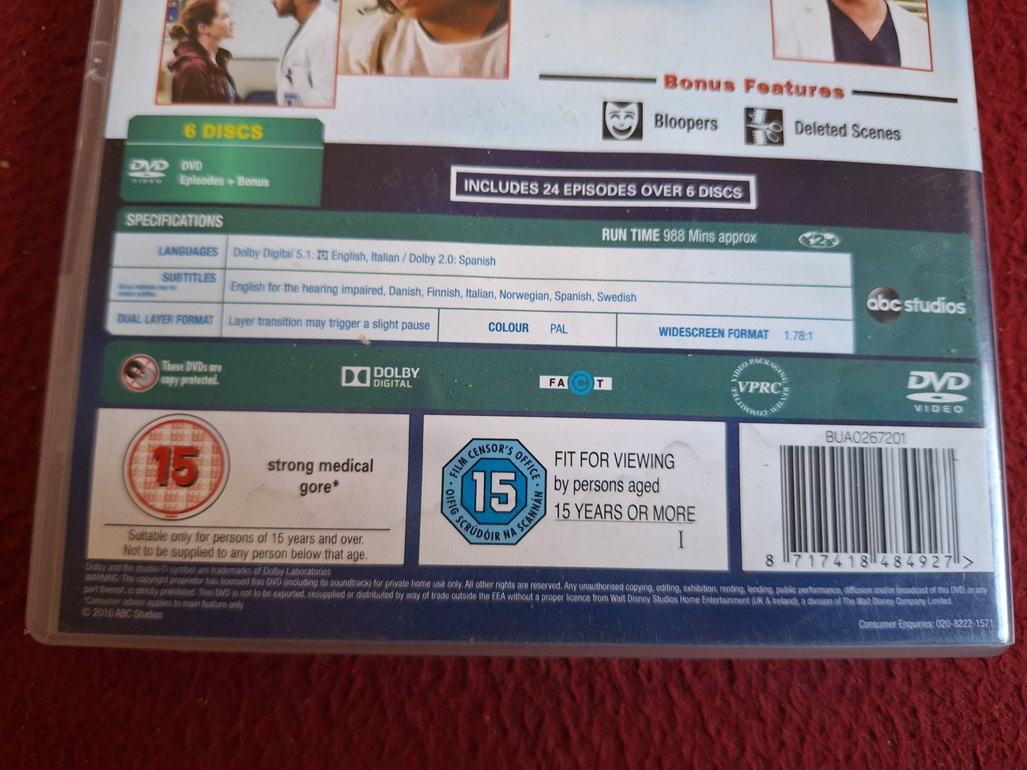 GREY'S ANATOMY SEASON 12 BOX DVD
